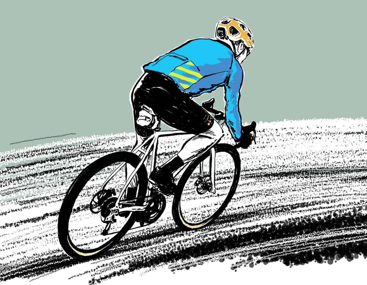 Nzo Gravelator Long Sleeve Sky Blue