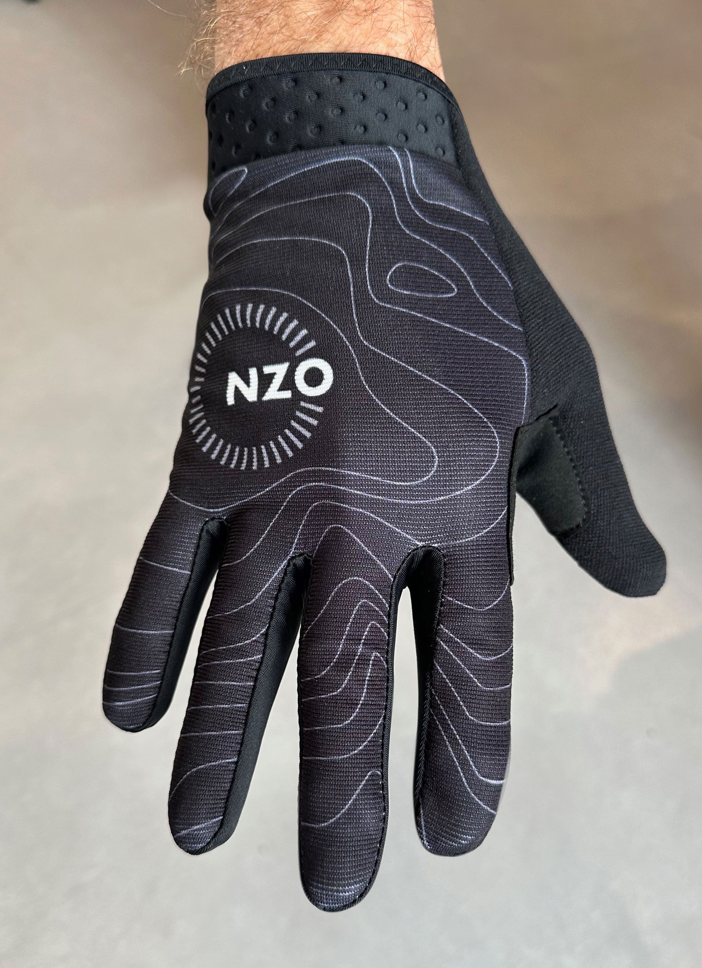 Nzo Trail Glove - Black Topo – nzodirtwear