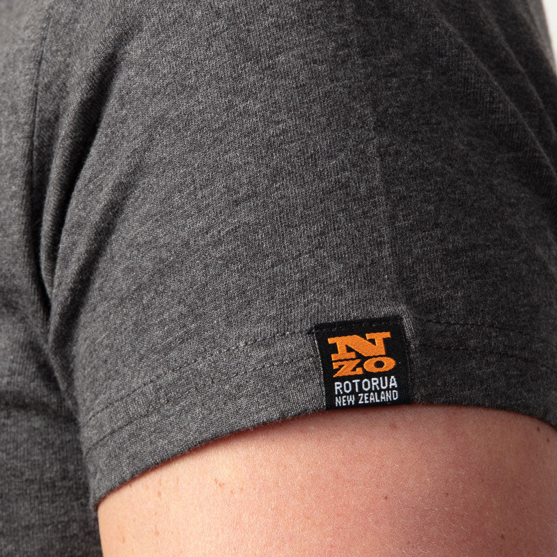 Womens organic cotton T Shirt - Charcoal marle 