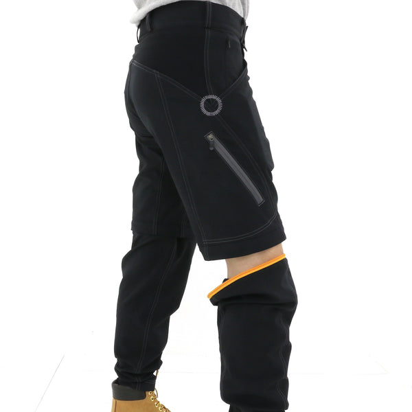 Nzo Zip-Off Dusters are convertible street and trail pants, designed for mountain biking.